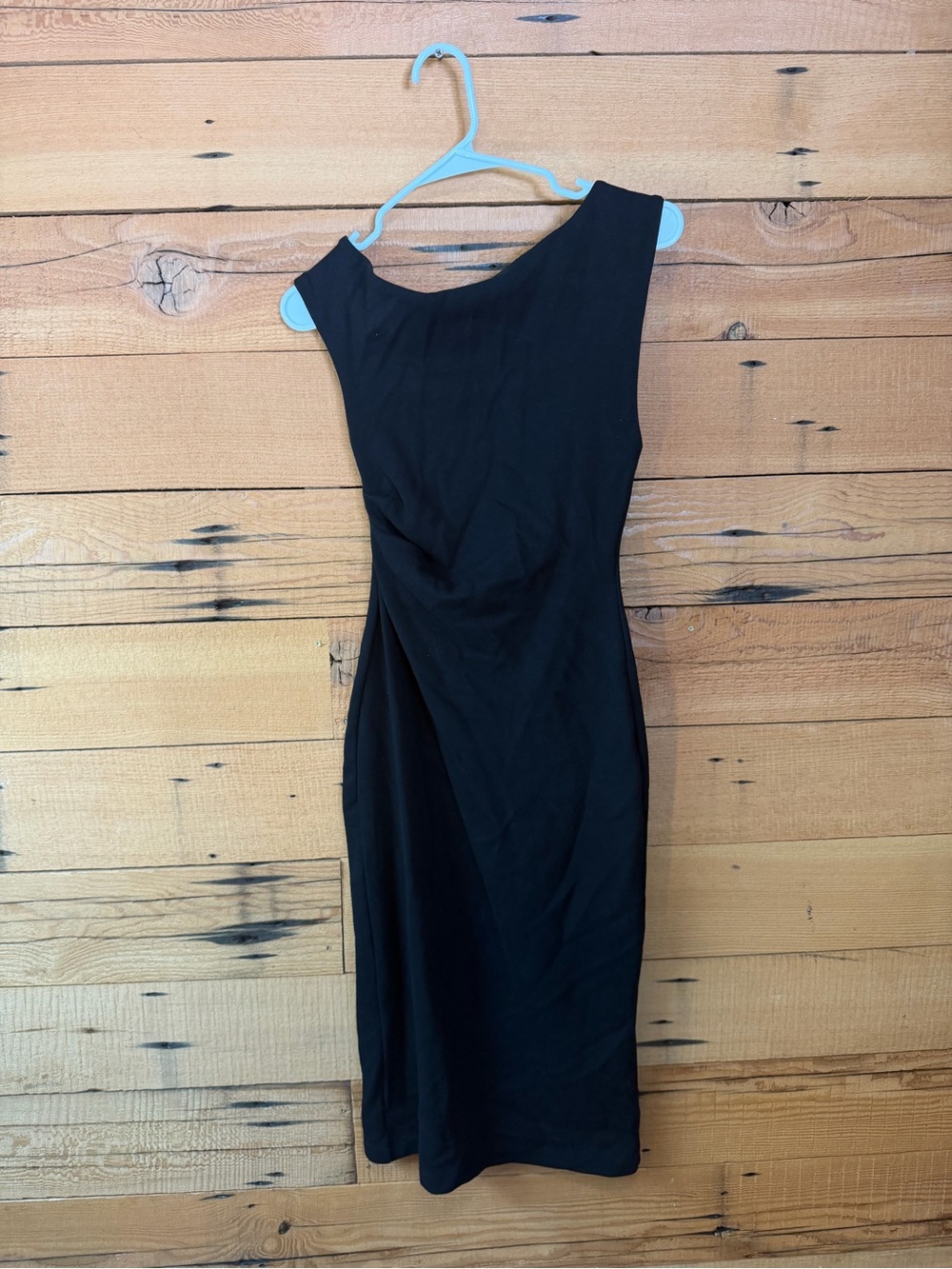 Zara Black Midi Sheath Dress